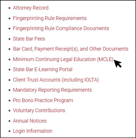 Attorney Login for My MCLE.